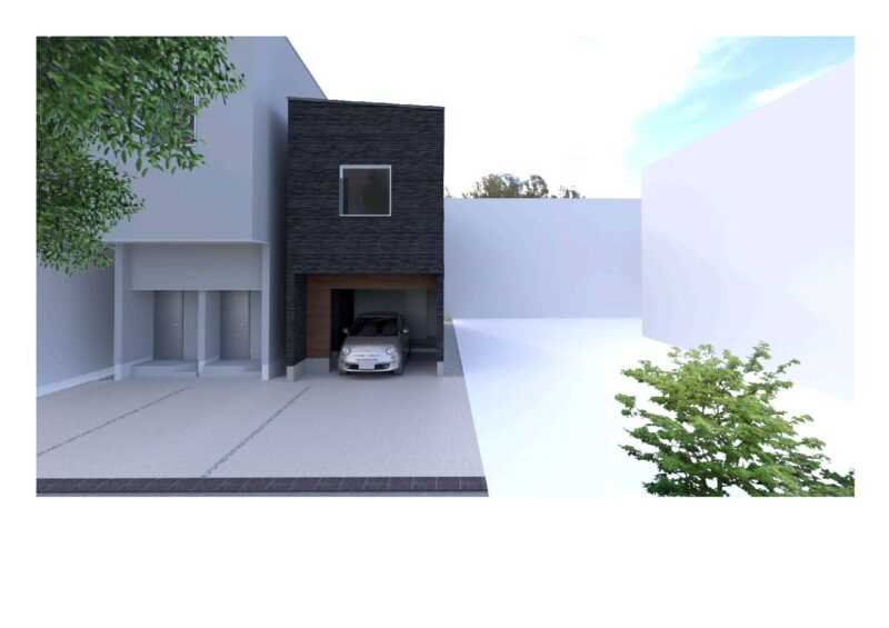 新築 ガレージ付き戸建て賃貸住宅