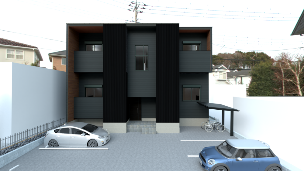 投資用 新築 建売アパート 第４号 日永５丁目  4戸×2階＝8戸 1枚目写真